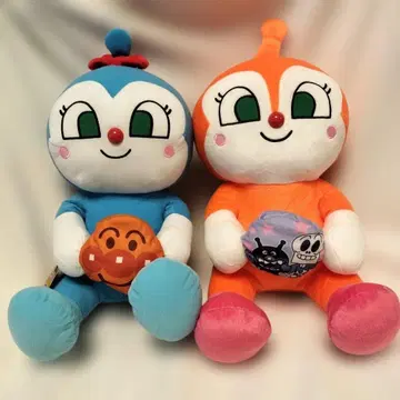 날아라! 호빵맨 사이좋은 소품함 봉제 인형 LL 2체