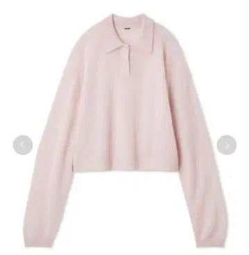 Mila Owen 모헤어 혼방 시어 폴로 니트 풀오버