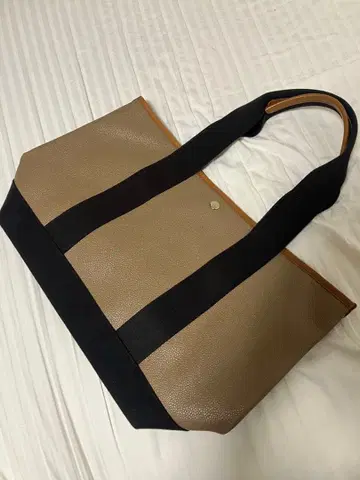 TOPKAPI 탑카피 토트백 가죽 x 캔버스 대용량 A4 수납 가능