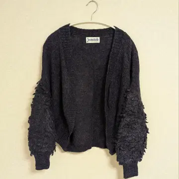 [새상품급] 호코모모라 가디건 모헤어 울 네이비
