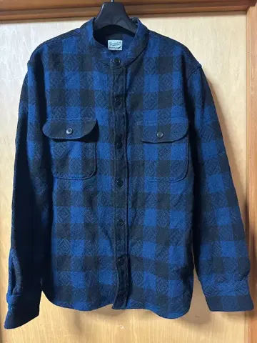 텐더로인 울 셔츠 S 밴드 카라 스탠드 카라 레어 모델