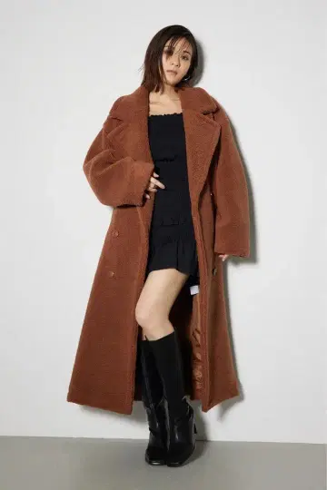 리엔다 데티 보아 2웨이 롱 코트