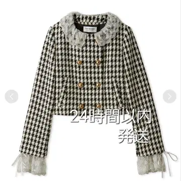 LILY BROWN 스캘럽 비쥬 어태치드 자켓 [ 미사용 새상품 ]