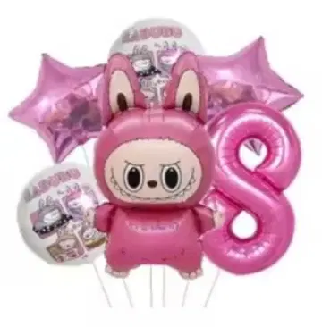 캐릭터 풍선 벌룬 세트 8세 풍선 생일