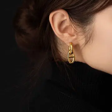 [ Las ] 금속 알레르기 방지 닻 귀걸이