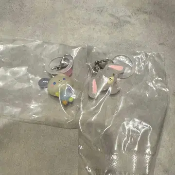 산리오 캐릭터즈 릴렉스 마크 액세서리 우사하나 하얀 토끼