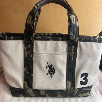 POLO 백 US 폴로 카모 패턴 토트백 캔버스