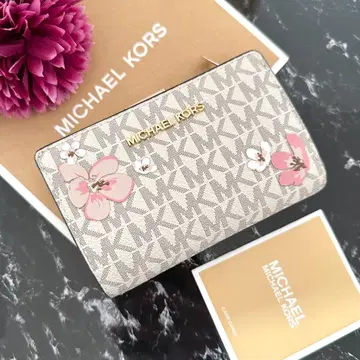 새상품 MICHAEL KORS 마이클코어스 지갑 접이식 지갑 꽃무늬