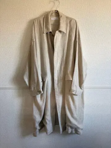 SETTO 스텐카라 코트 울 린넨 롱 코트 오라리