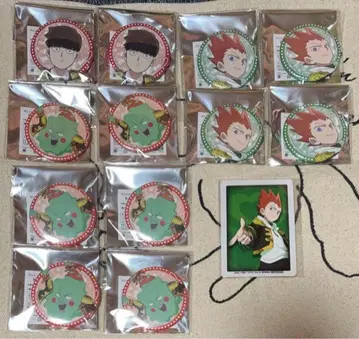 몹사이코 100 가라오케의 철인 콜라보 캔뱃지 세트 몹 에쿠보 쇼