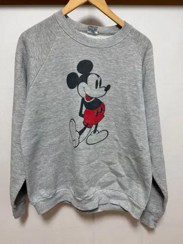 [ 새상품급 ] 미키 맨투맨 멜란지 그레이 디즈니 구제 의류 XL