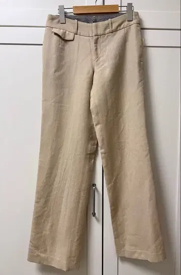 택 포함 미사용품 45rpm 울 팬츠 베이지