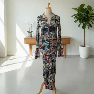 Desigual 크리스찬 라크로와 태피스트리 미디 원피스