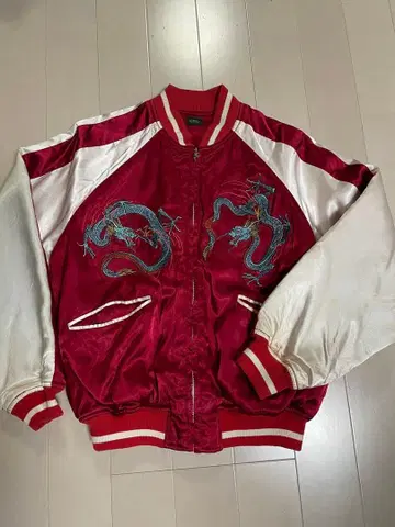 Powder 파우더 드래곤 자수 빨간색 스카잔 사코 히데키