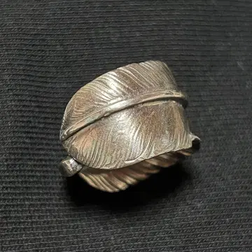 고로즈 특대형 플레인 페더 반지 약 19호 왼쪽 방향