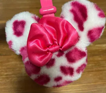 디즈니 리조트 미니 마우스 귀마개 이 레오파드 무늬 핑크