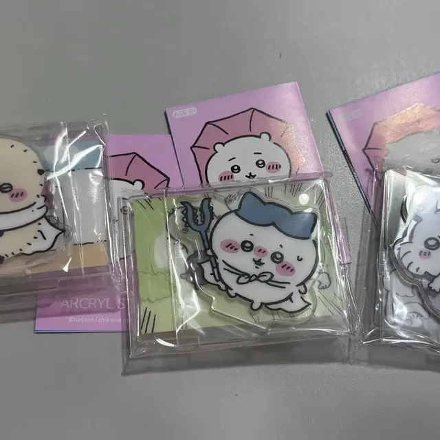 먼작귀 아크릴 스탠드 치이카와 디오라마 일괄 (랏코, 하치와레, 모몽가)