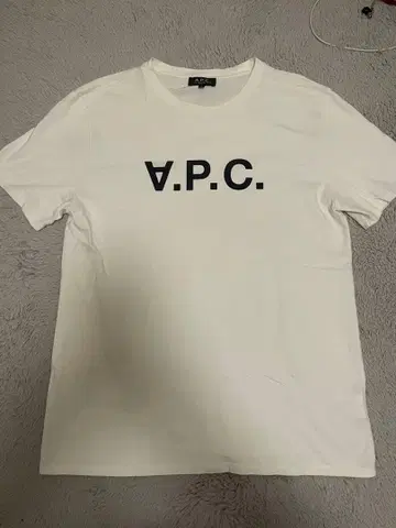 A.P.C. 로고 프린트 T셔츠 화이트