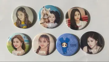 TWICE 쯔위 캔 배지 7개 세트