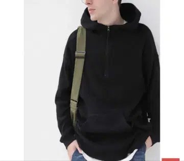 안티카 antiqua 와플 후드티 블랙