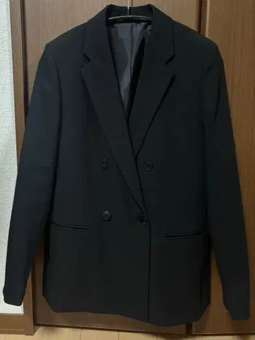 유니클로 더블 자켓 BLACK S 사이즈