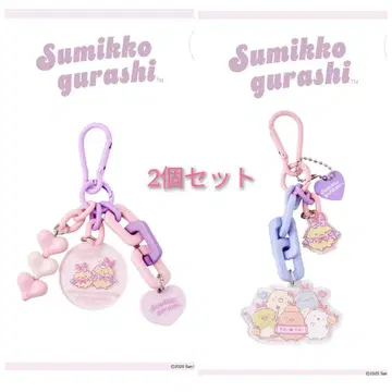 쓰리코 스미코구라시 콜라보 스트랩 2개 세트 에비텐의 꼬리 시로쿠마