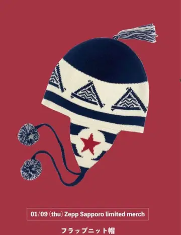 하루카미라이 Zepp Sapporo 한정판 플랩 니트 모자