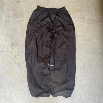 0O's 빈티지 나일론 배기 팬츠 무지