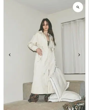 JUEMI Double Drawstring Long Coat