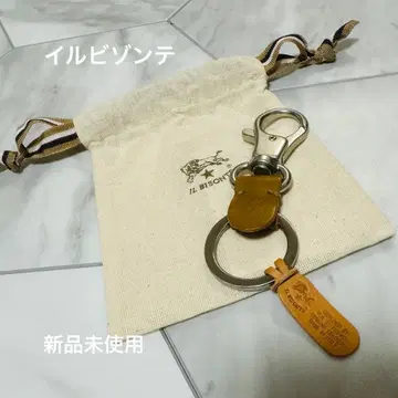 [ 미사용 새상품 정품 ] IL BISONTE 소가죽 키링