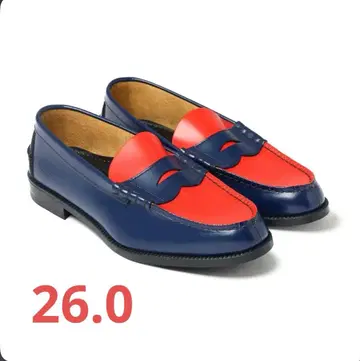 [ 레어 ] [ 미사용 새상품 ] The Kenford 로퍼 네이비/레드