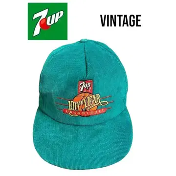 초레어 USA제 7up 세븐업 코듀로이 캡 농구
