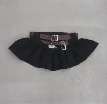 Her praha Balloon miniskirt belt 브라운