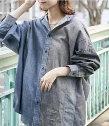 etsint 데님 긴팔 셔츠