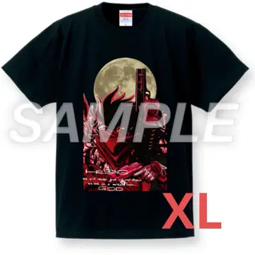 히라노 코타 대박람회 헬싱 T셔츠 아카드 보름달 XL 블랙 블랙