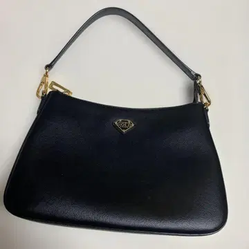 코코세 골드 블랙 숄더백 사피아노 가죽