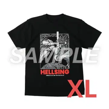 히라노 코우타 대박람회 헬싱 T셔츠 스티커 포함 XL 블랙