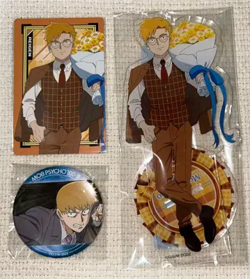 몹사이코 100 레이겐 아라타카 아크릴 스탠드 카드 캔뱃지