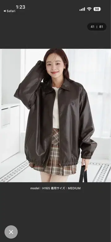 U.S. POLO ASSN. x WEGO 페이크 가죽 자켓 M