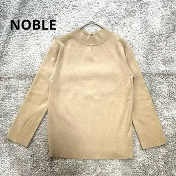 노블 NOBLE 하이넥 니트 보틀넥 베이지