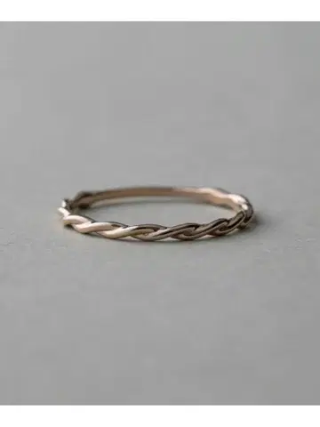 ete 레이어드 트위스트 반지 미스트 핑크 골드