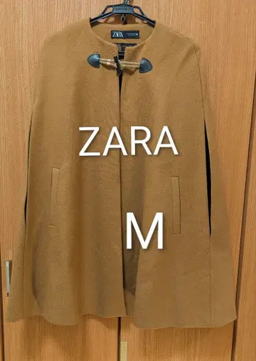 컨디션 최상 ZARA 케이프 코트 카멜 M