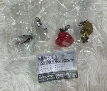 PEANUTS 메지루시 액세서리 FUNNY ver A B C 4개 세트