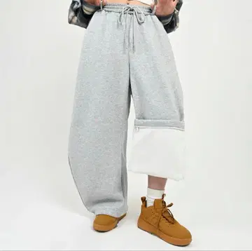 플리스 벌룬 스웨트 팬츠 L2092 gray L