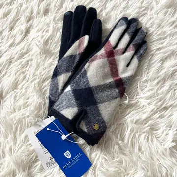 새상품 BLUE LABEL CREST BRIDGE 체크 그로브 장갑