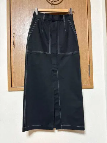 LE CIEL BLEU 블랙 타이트 스커트 34