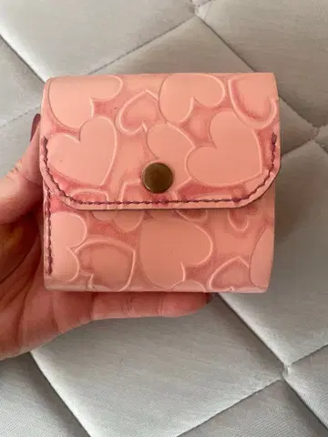 지갑 3단 폴더형 지갑 핑크 지갑 접이식 지갑 하트 지갑 동전 지갑 동전