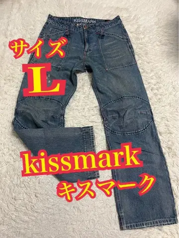 kissmark 키스마크 데님 청바지 데미지 가공 인디고 L