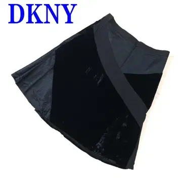 DKNY 다나 캐런 무릎 기장 스커트 레이온 실크2 C4065