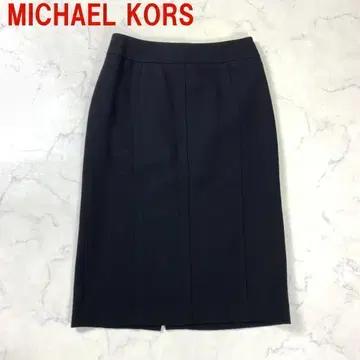 A2029 마이클코어스 무릎 기장 스커트 타이트 울 안감 있음 블랙 6